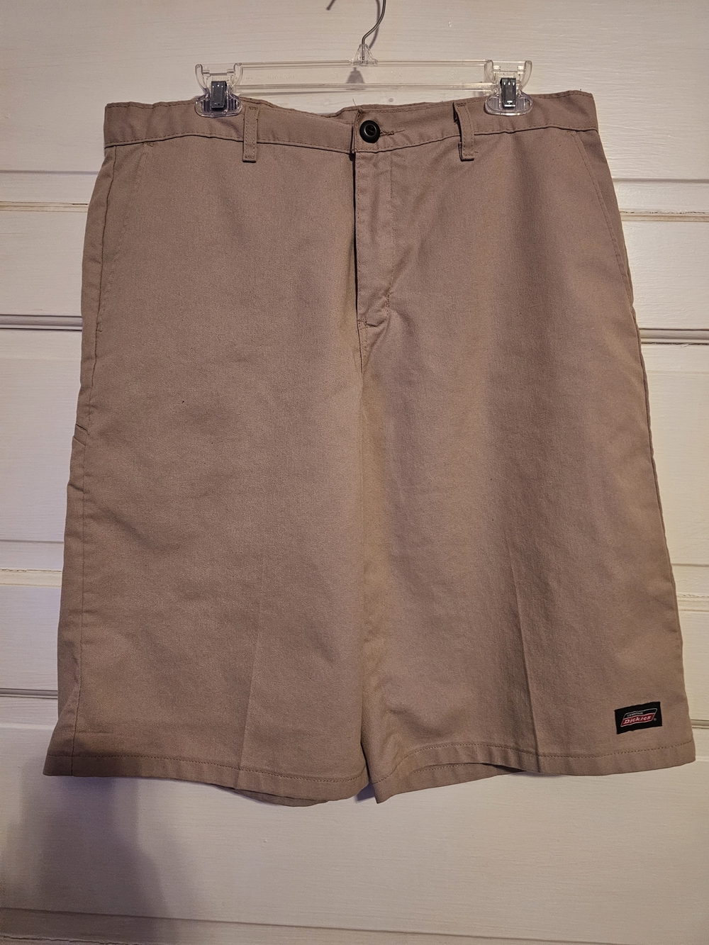 Dickies Men’s Khaki Flat Front Work Shorts